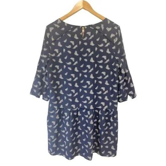 ✨Madewell et Sézane® Silk Anna Drop-Waist Dress in Leaf Print✨ - Picture 8 of 9